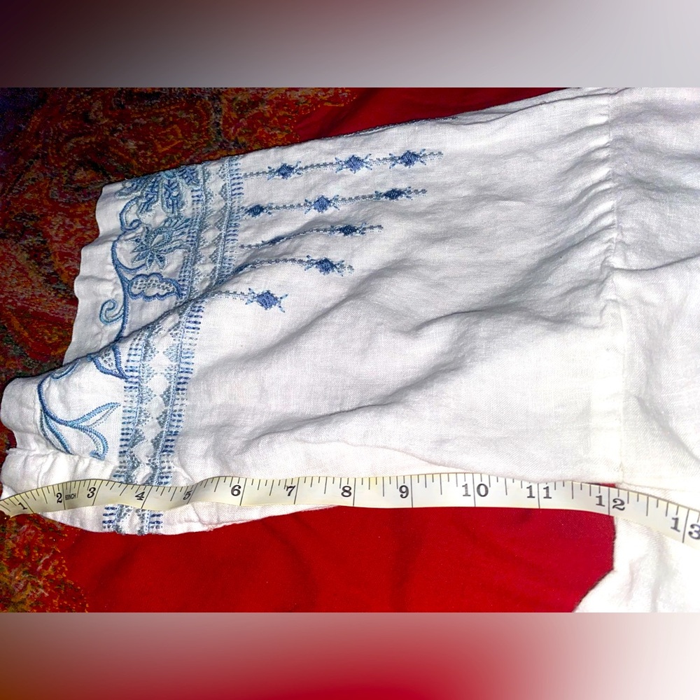 Rare Johnny Was Embroidered Linen Kimono - Picture 12 of 16